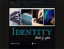 Tablet Screenshot of identityhairspa.com
